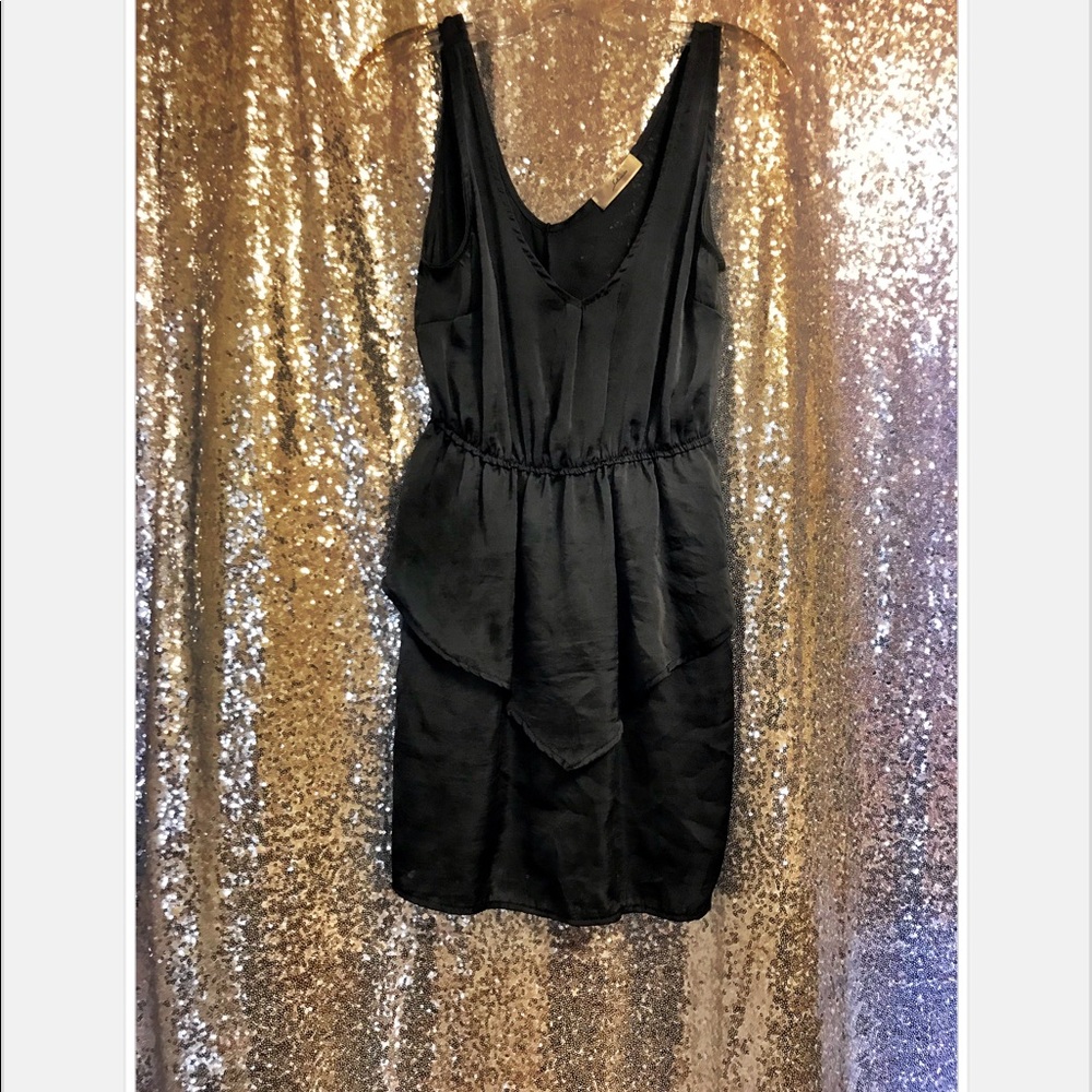 Peplum Slate Dress